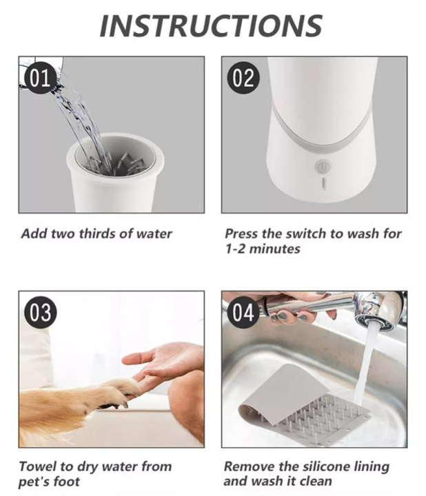 Limpiador Automático de Patas para Perro