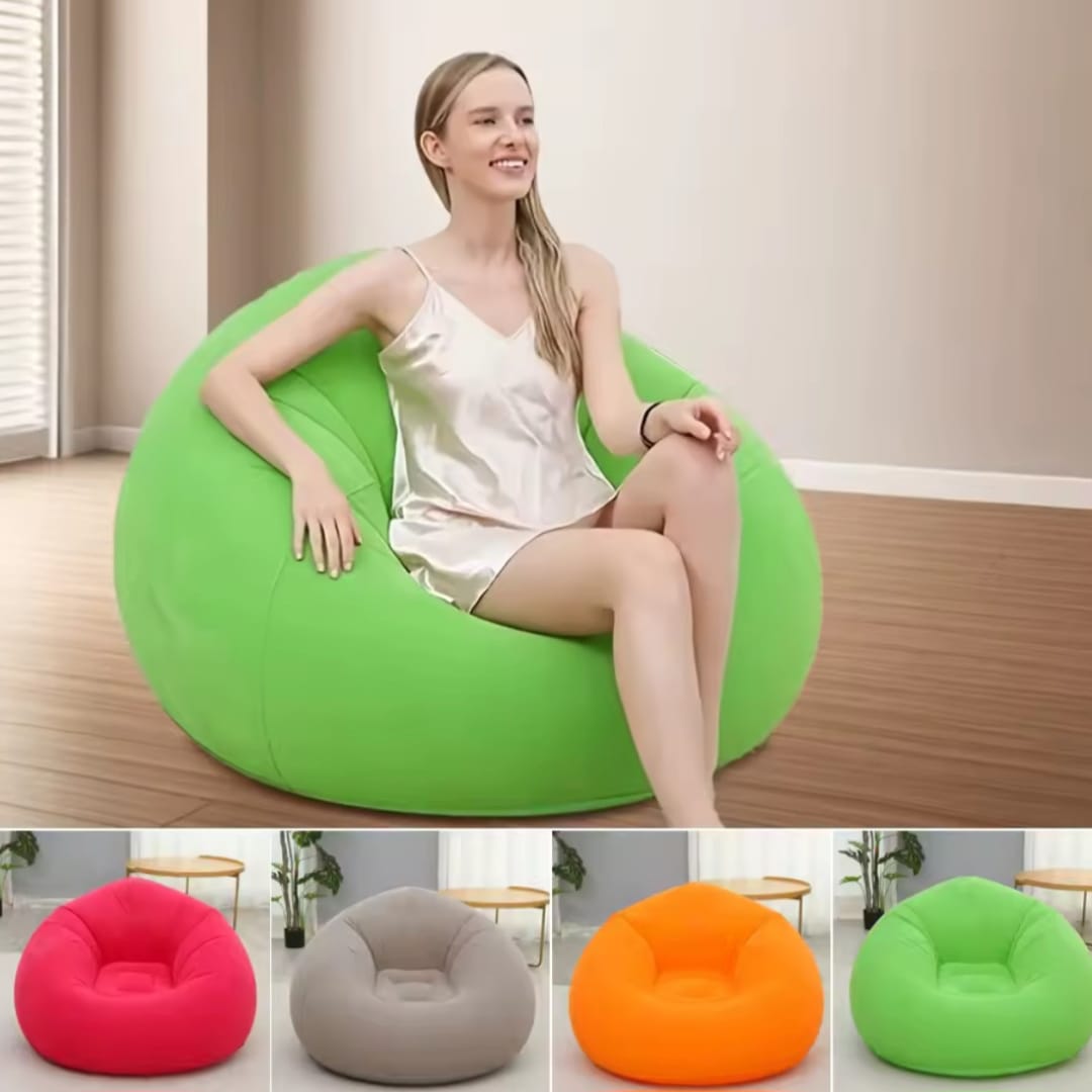 Sillón Inflable Puffs  Ergonómico y fácil de Transportar