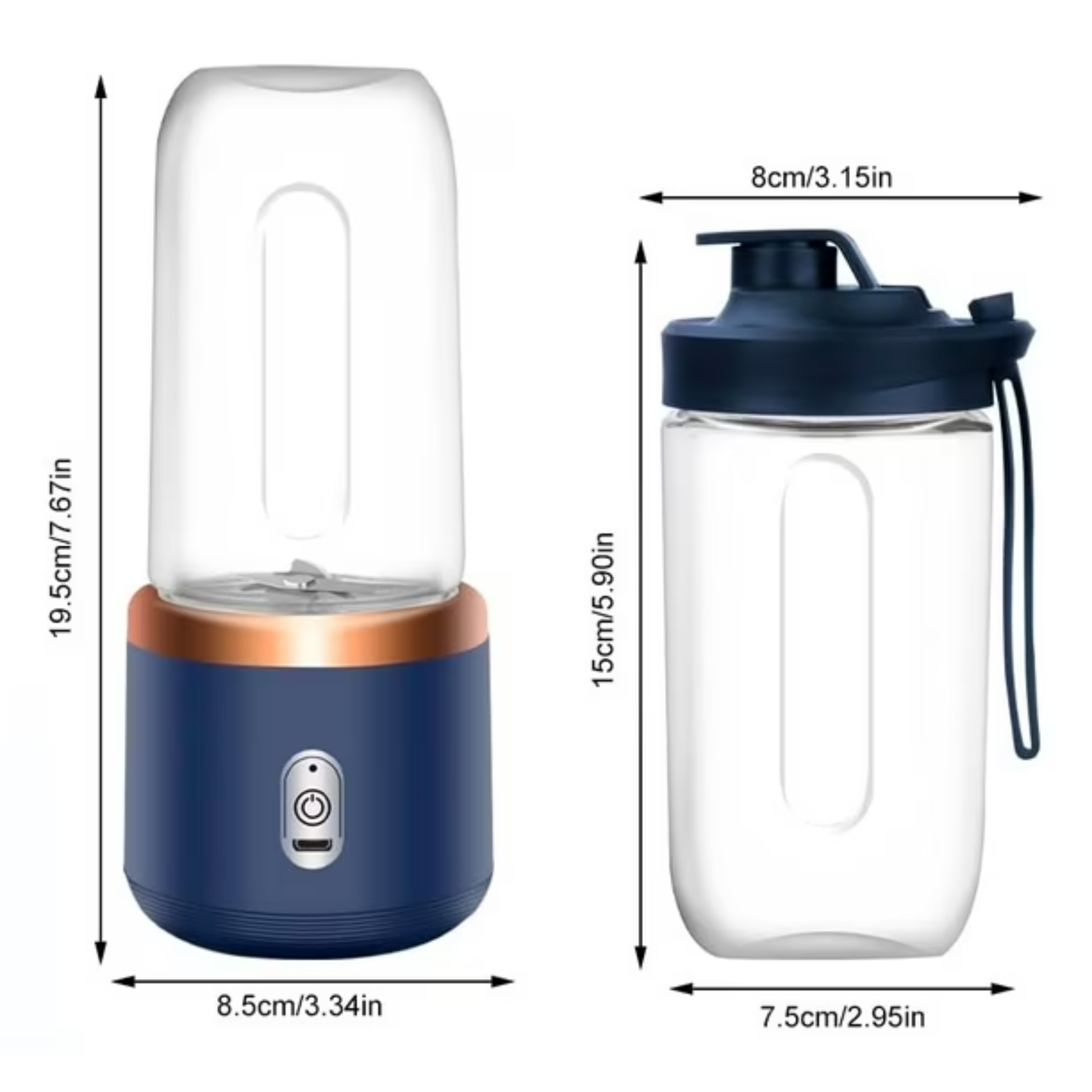 Mini Licuadora Portátil De Vaso Batidos